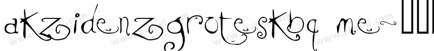 akzidenzgroteskbq me字体转换